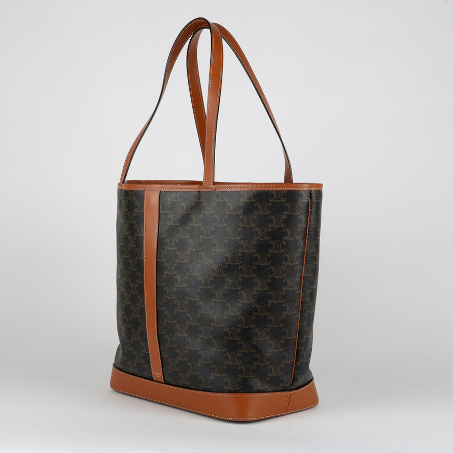 Medium Cabas Tote Triomphe Coated Canvas