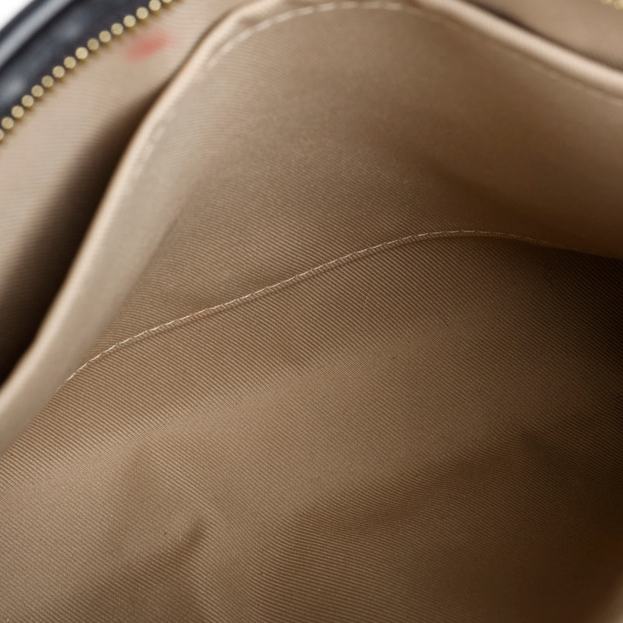 Toiletry Pouch on Chain Raffia Black 11996