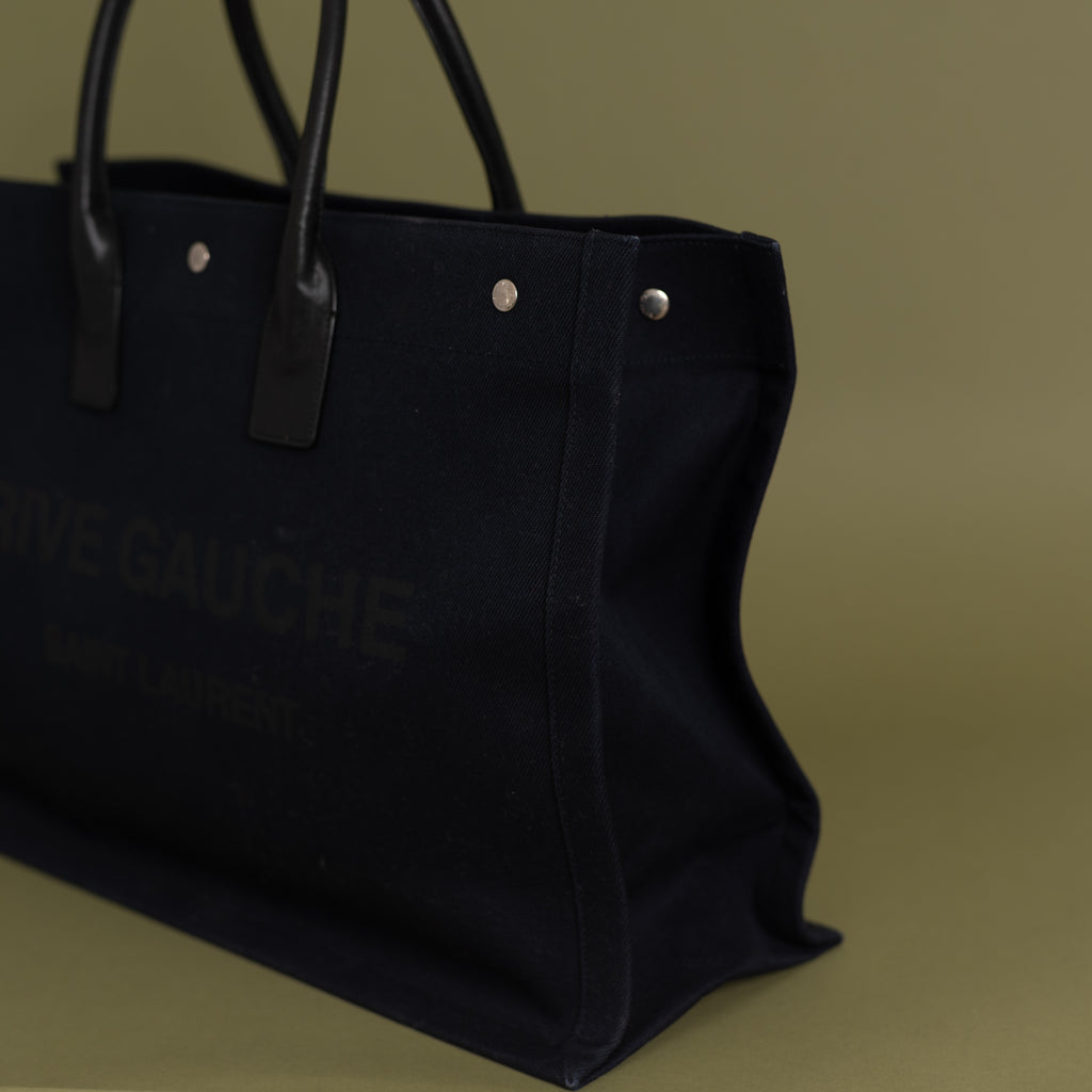 Rive Gauche Tote, Navy Blue 8543