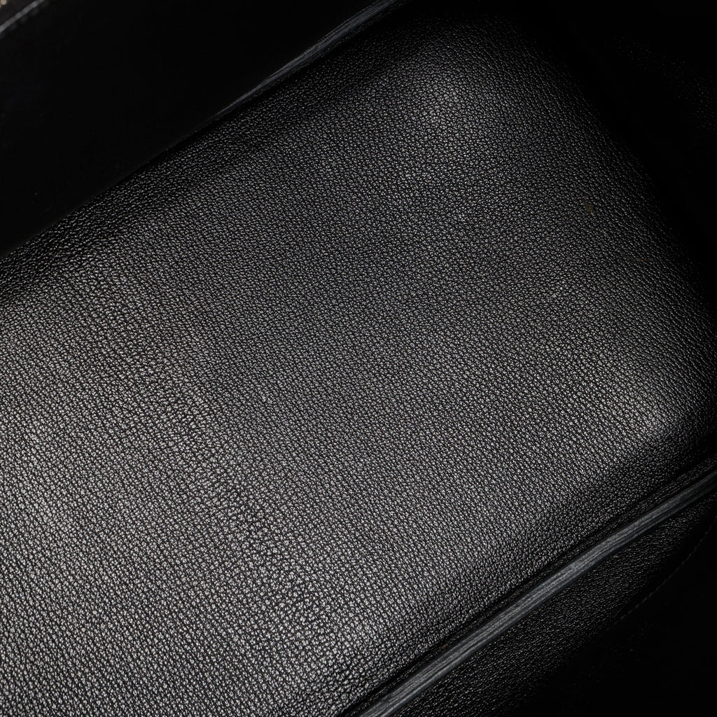 Birkin 35 Black Clemence Palladium Hardware