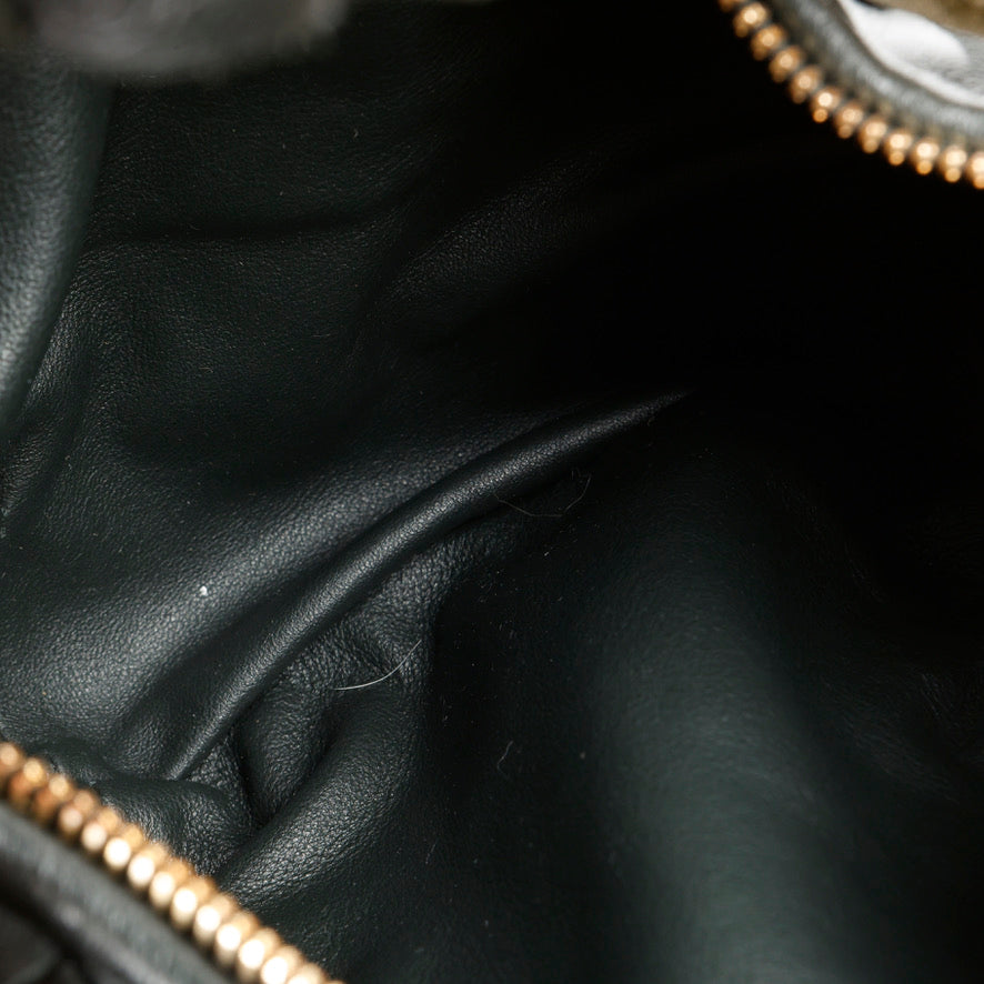 Mini Jodie Nappa Intrecciato Black Lambskin