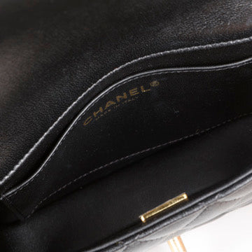 Top Handle Seasonal Mini Flap, Black Pearl