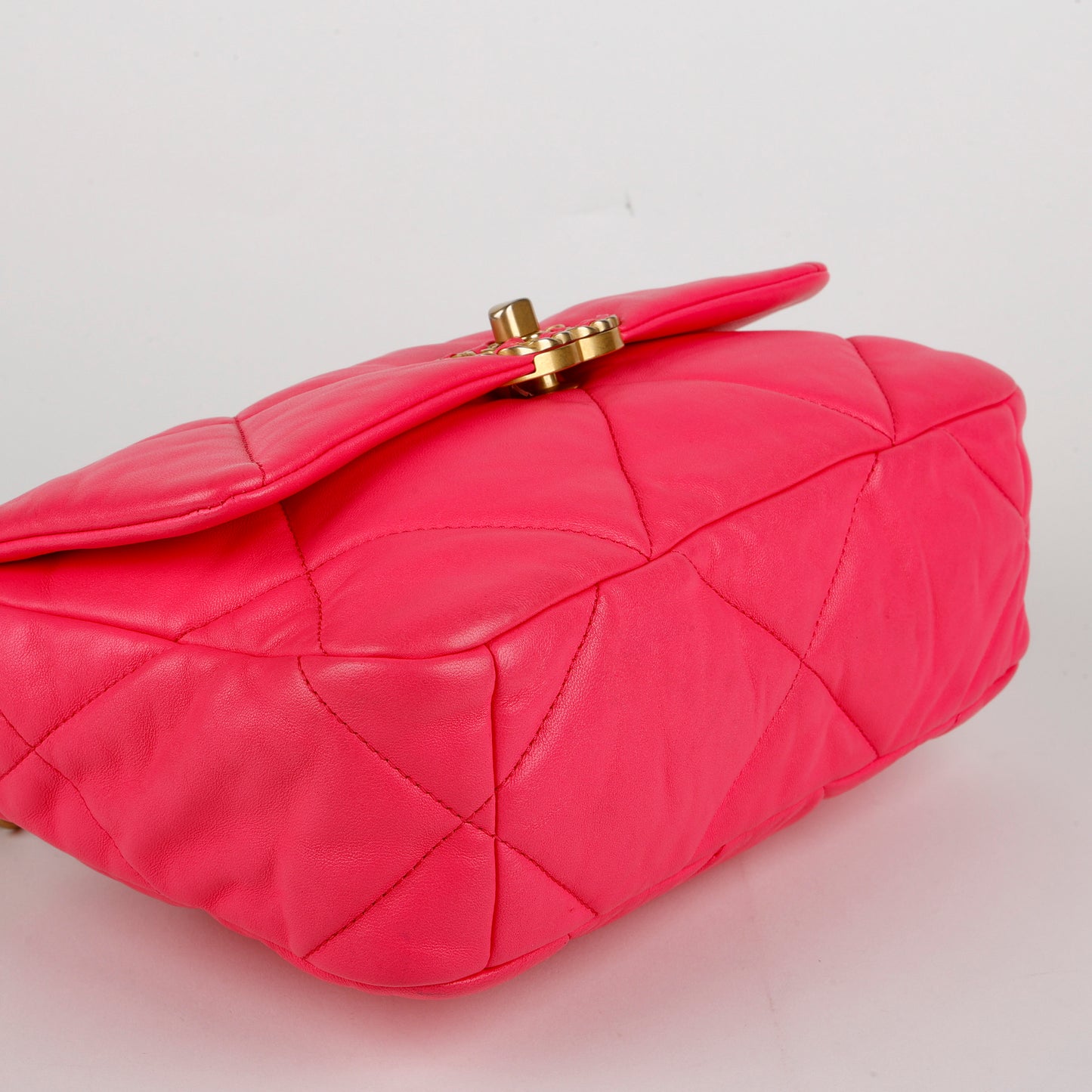 Small 19, Hot Pink Lambskin