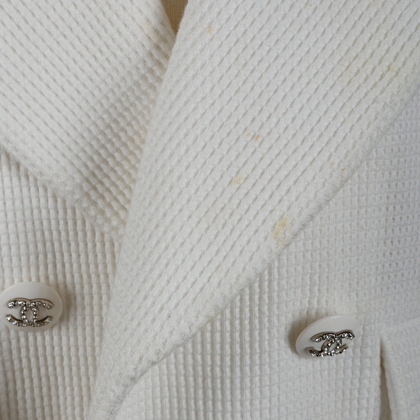Waffle Cotton White Jacket (21C)