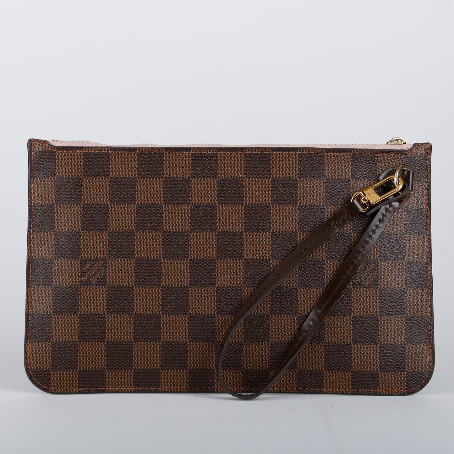 Pochette Wristlet, Damier Ebene Rose