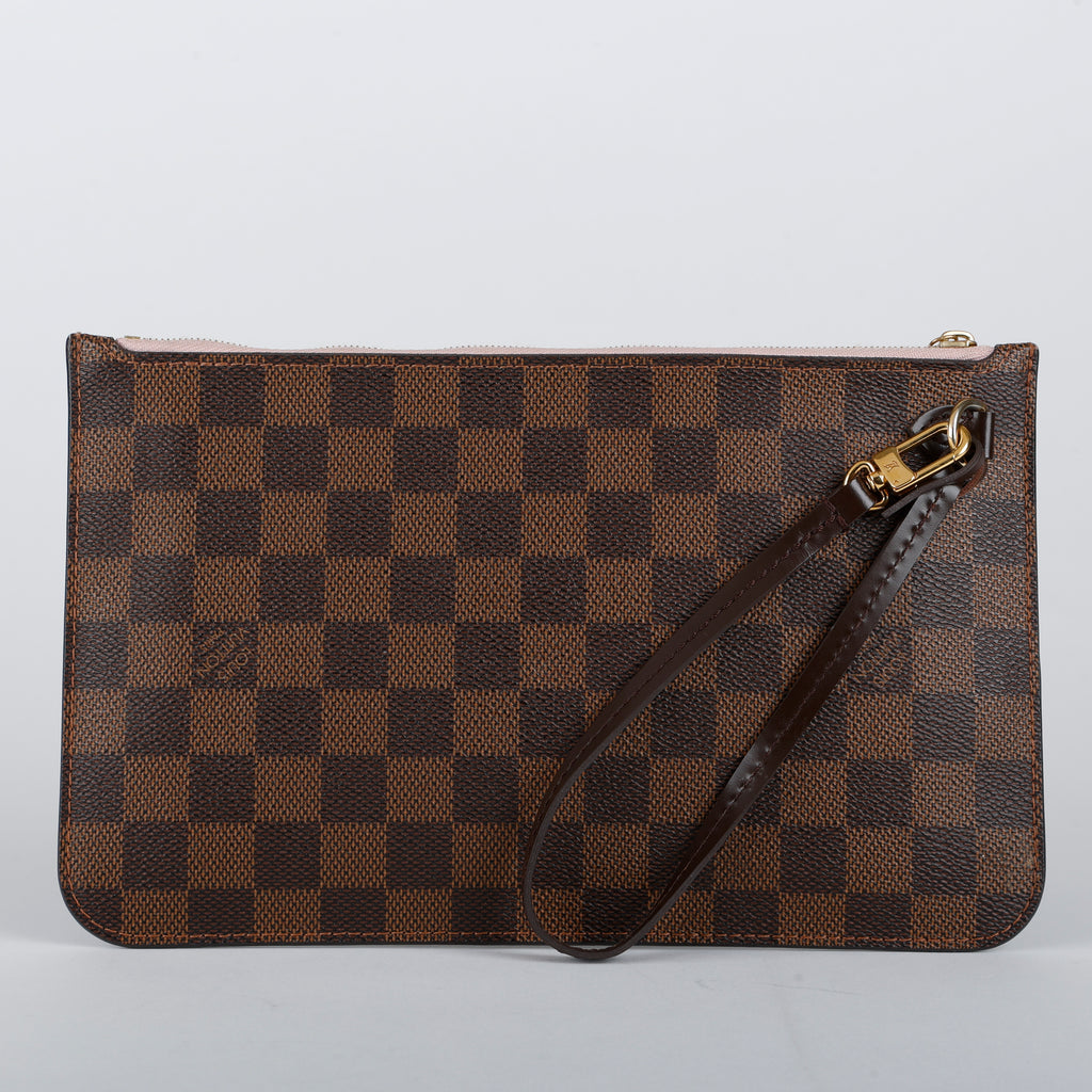 Pochette Wristlet, Damier Ebene Rose