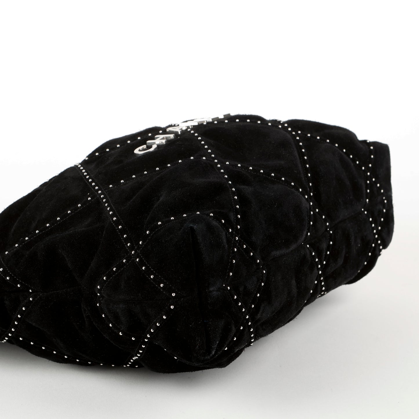 Small Suede 22 Studded, Black Silver