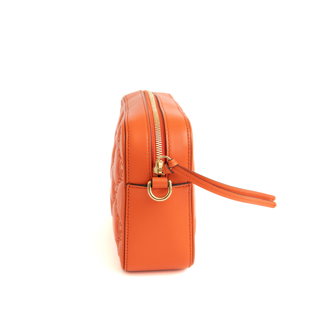 GG Matelasse Small Shoulder Bag, Orange 8327