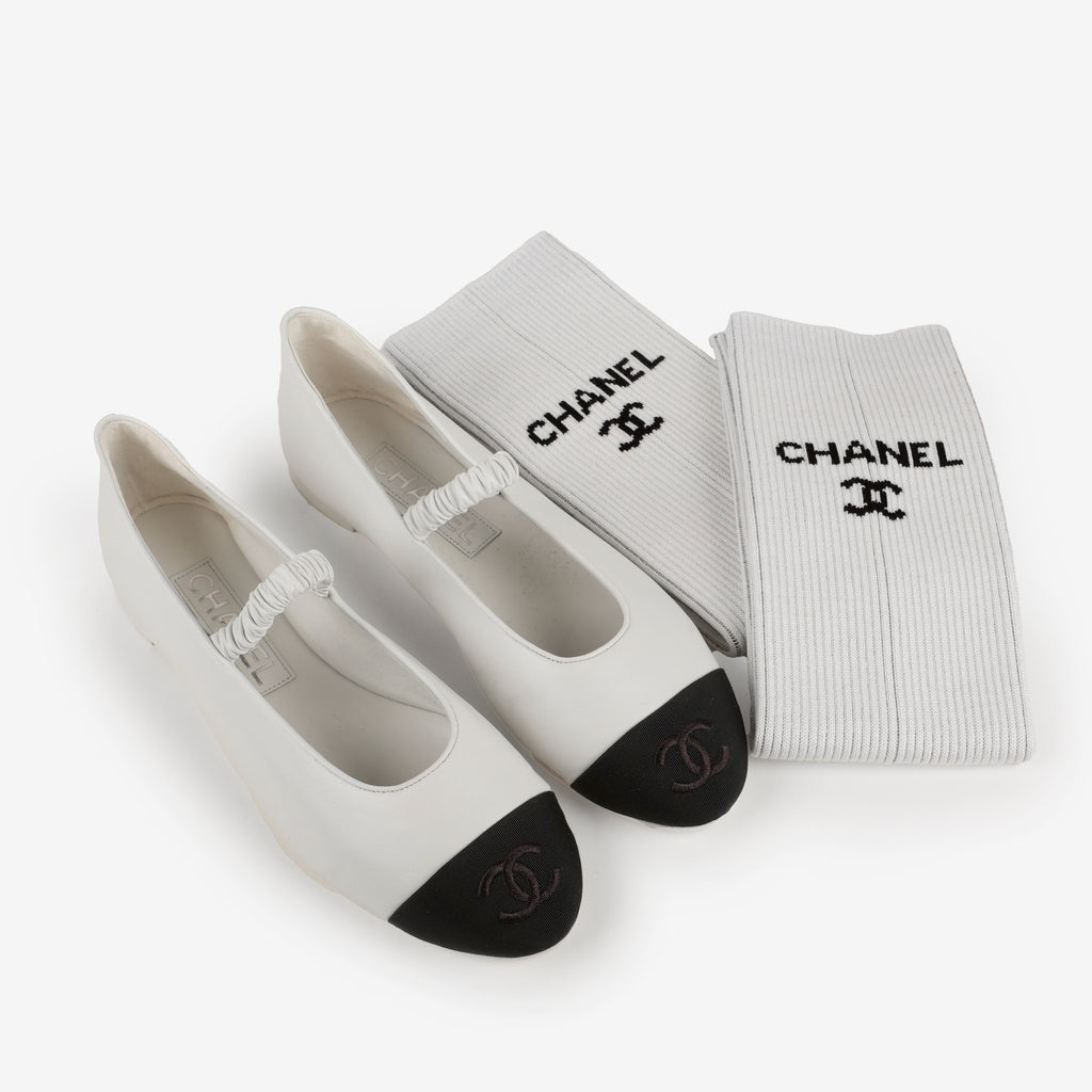 Ballet Flats With Leg Warmers
