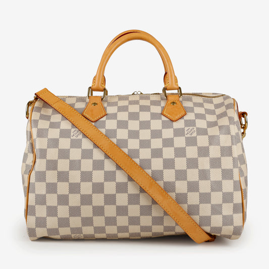Speedy 30 Bandouliere, Damier Azur 11013