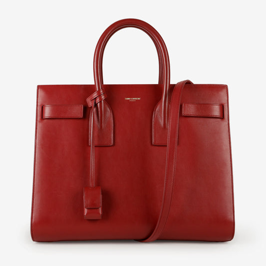 Medium Sac De Jour, Burgundy Calfskin