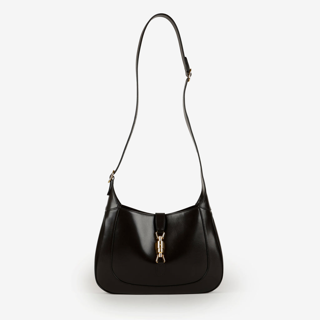 Large 1955 Jackie, Black Calfskin