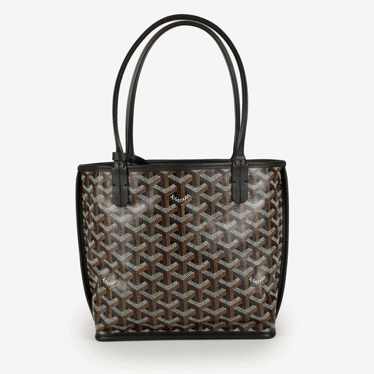Mini Anjou Reversible Tote, Black