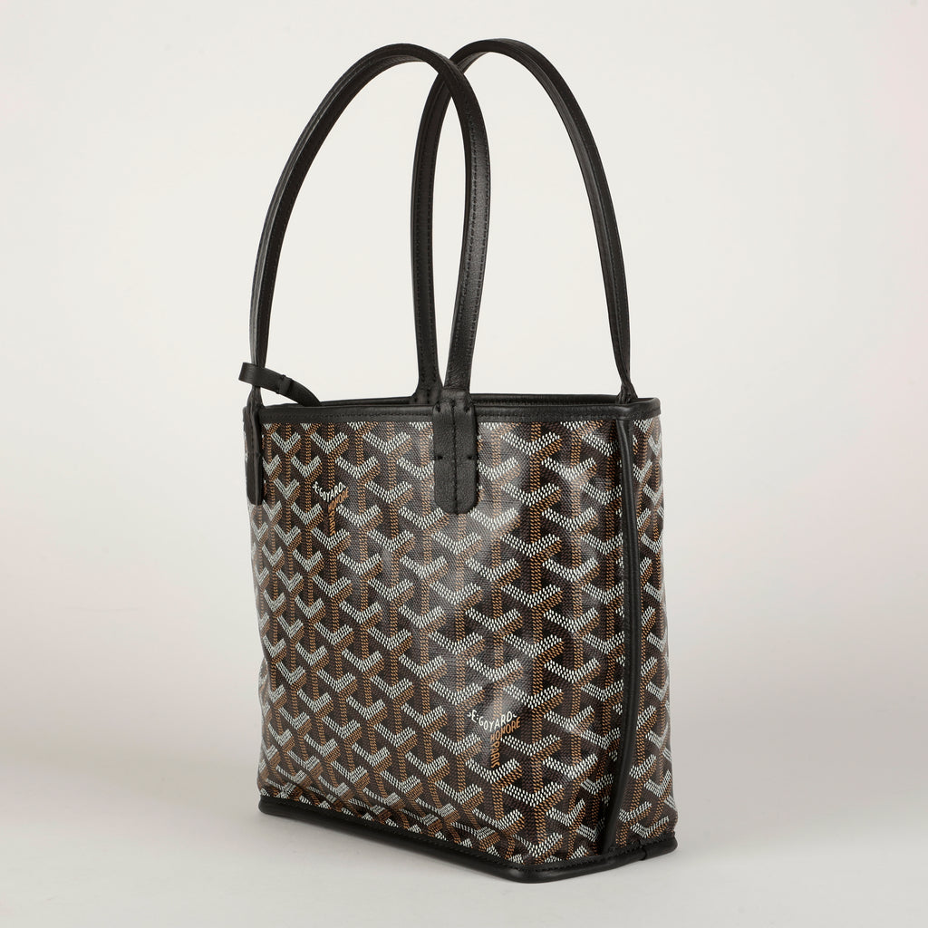 Mini Anjou Reversible Tote, Black