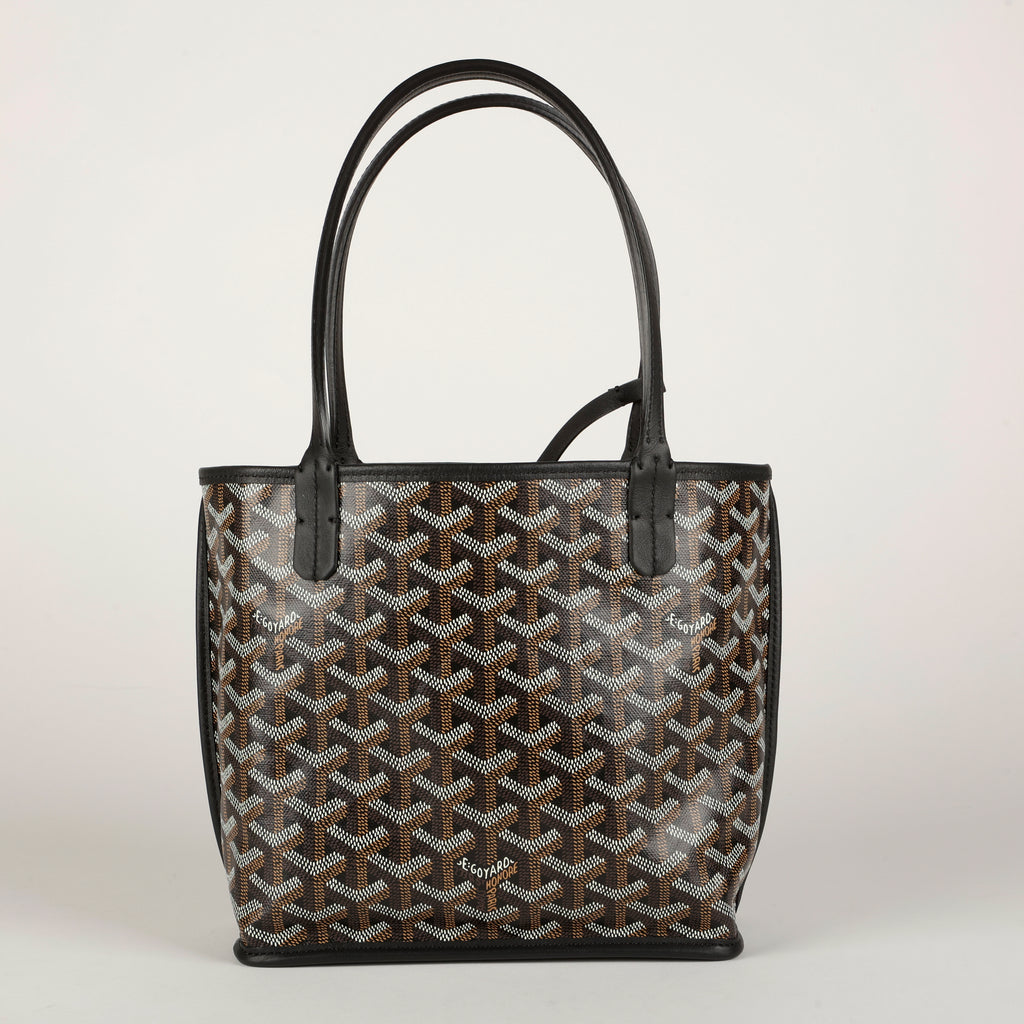 Mini Anjou Reversible Tote, Black