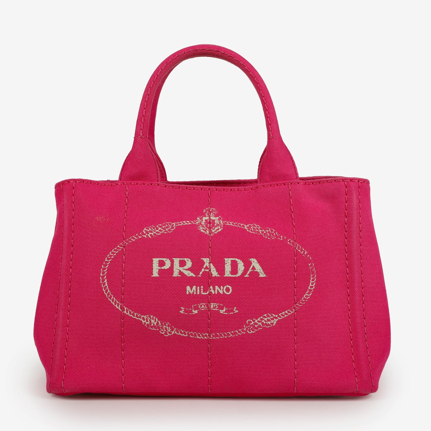 Medium Canapa Tote, Pink Canvas