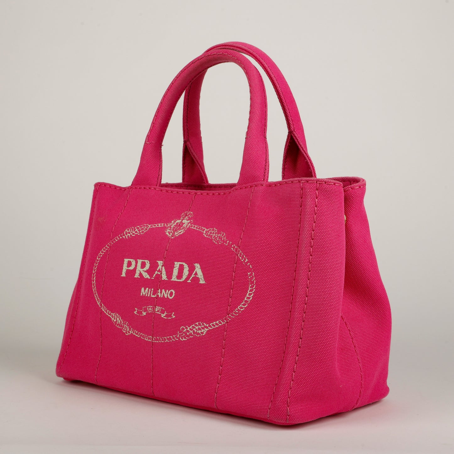 Medium Canapa Tote, Pink Canvas