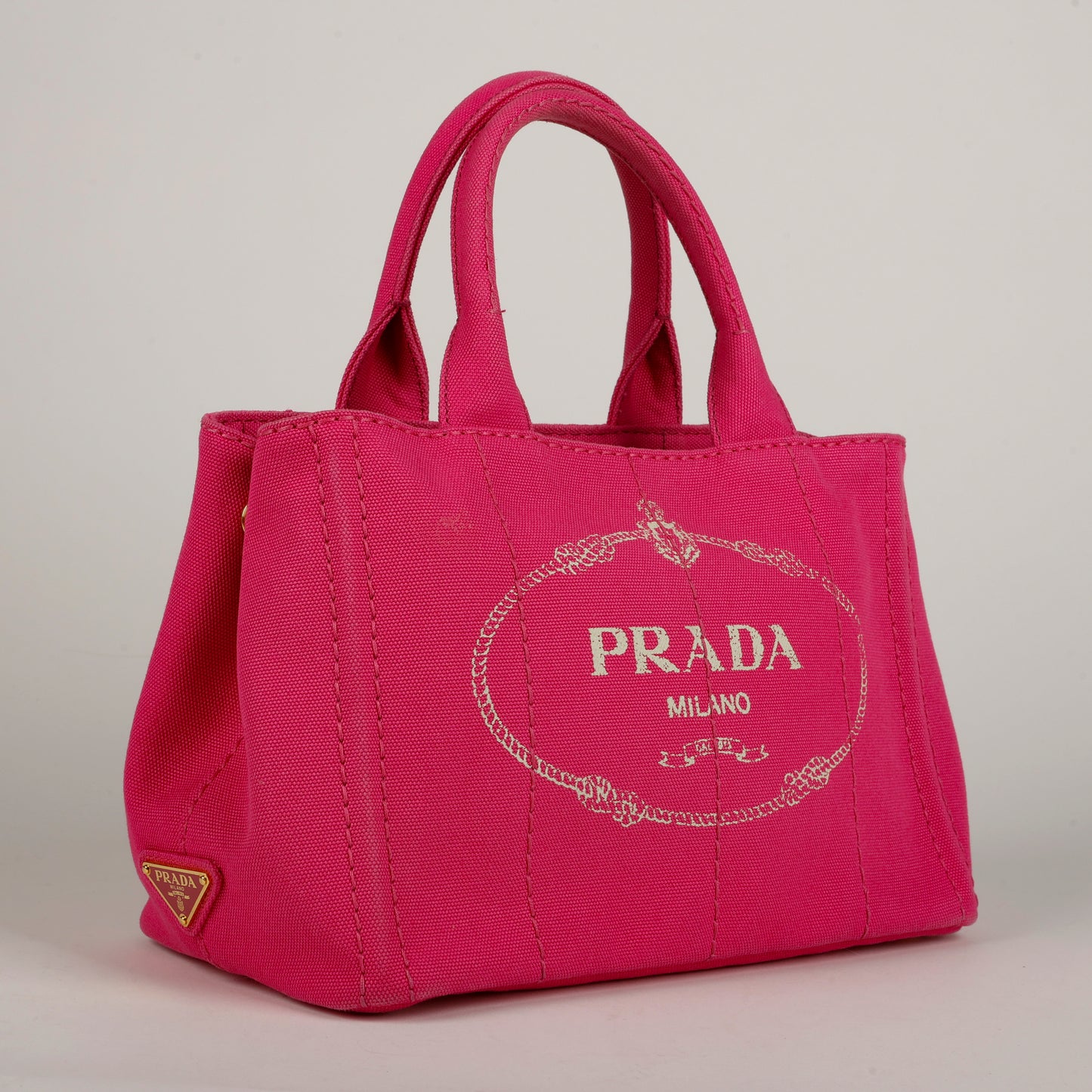 Medium Canapa Tote, Pink Canvas