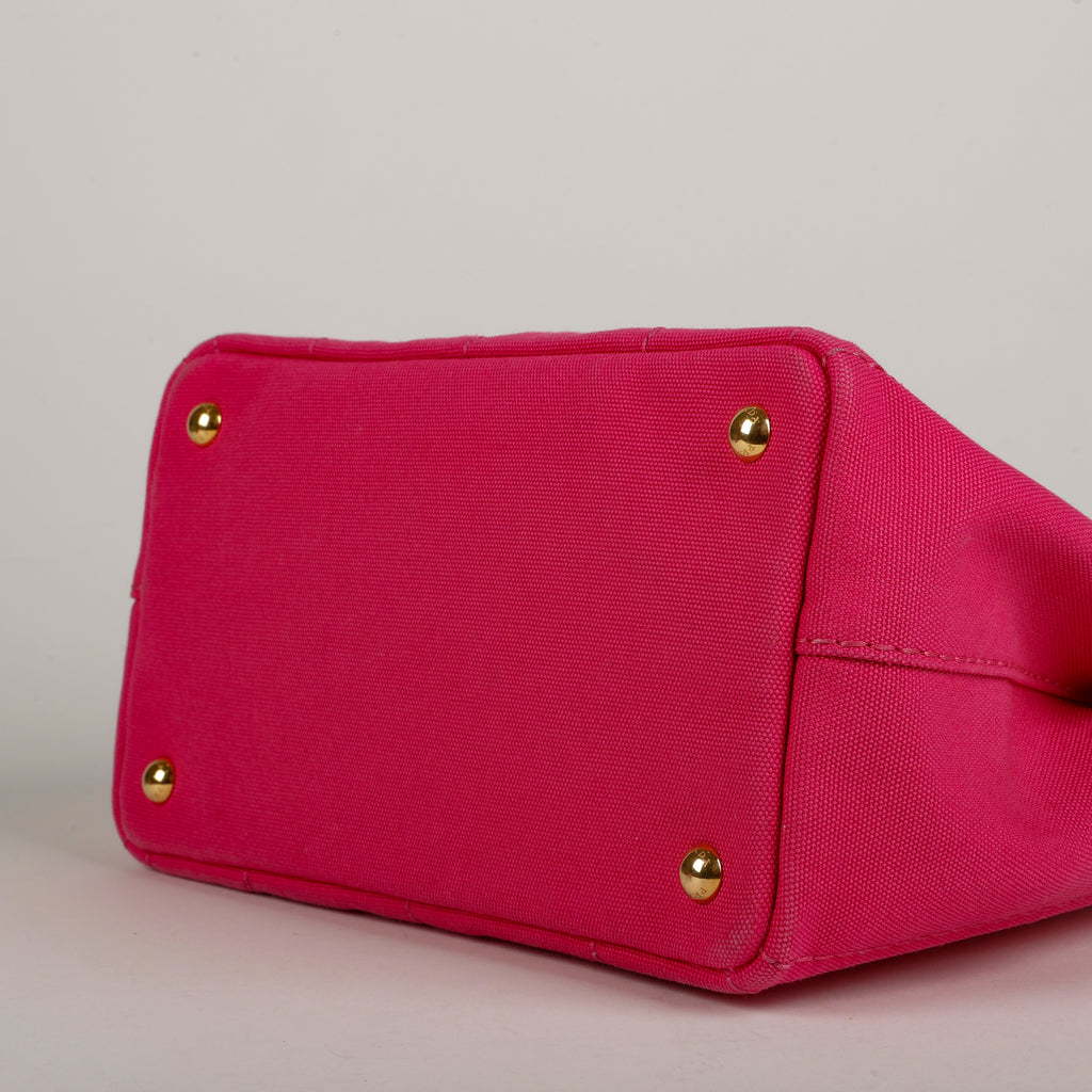 Medium Canapa Tote, Pink Canvas