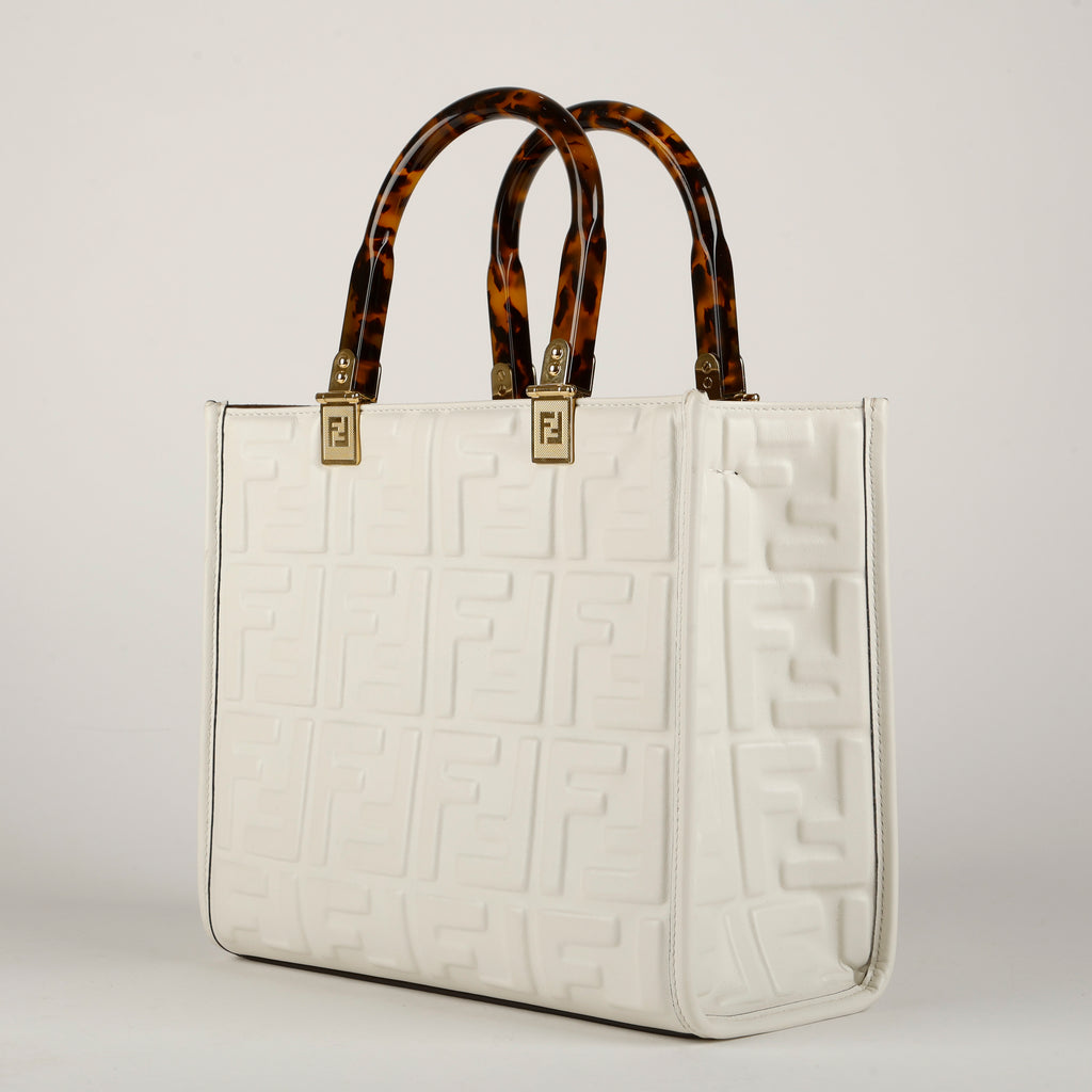 Small Sunshine, White Nappa Lambskin