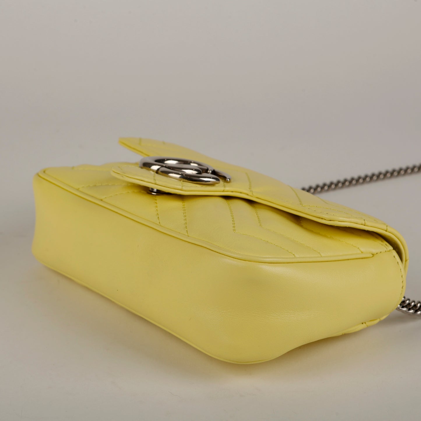 Super Mini GG Marmont Flap Bag, Yellow 1186