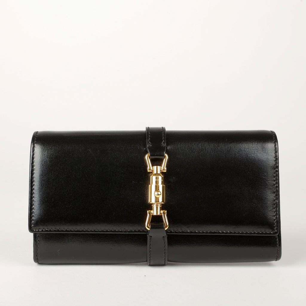 Jackie 1961 Wallet On Chain, Black Calfskin