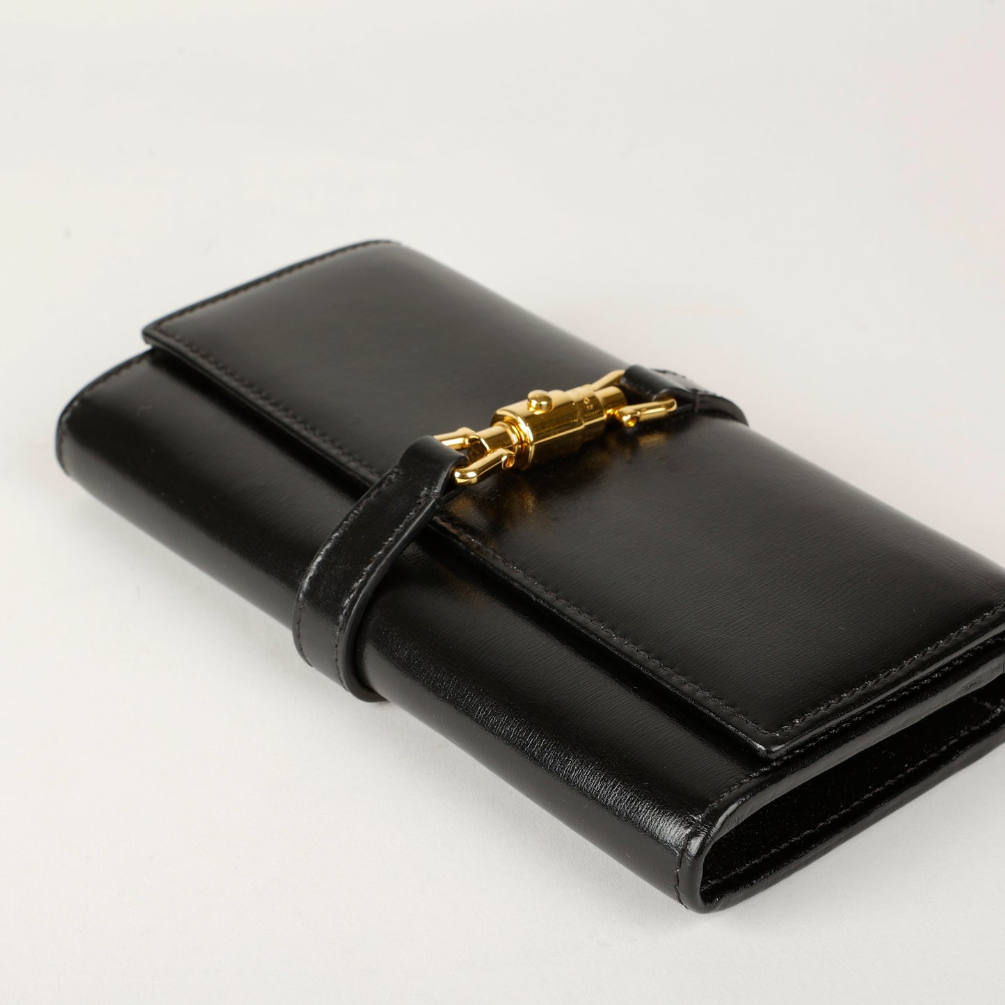 Jackie 1961 Wallet On Chain, Black Calfskin