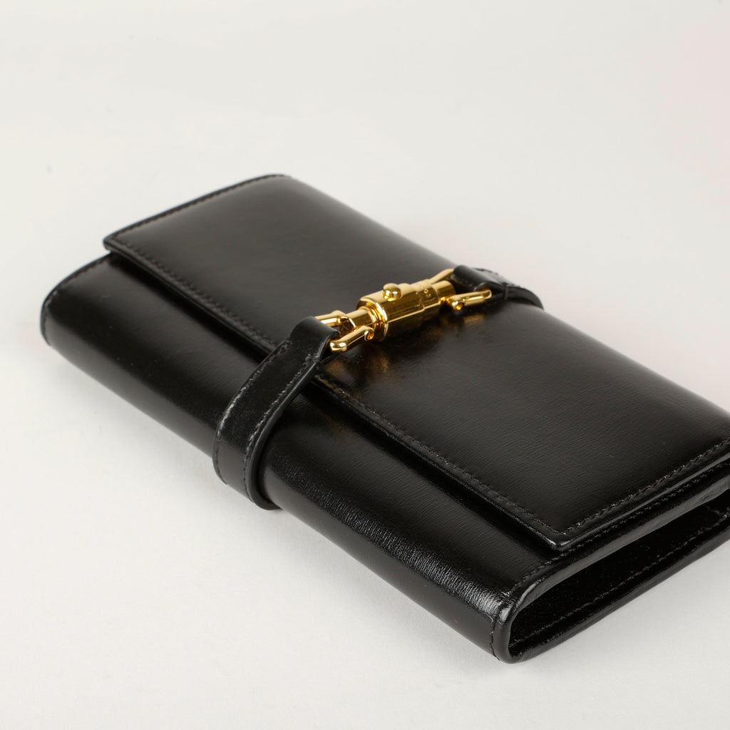 Jackie 1961 Wallet On Chain, Black Calfskin