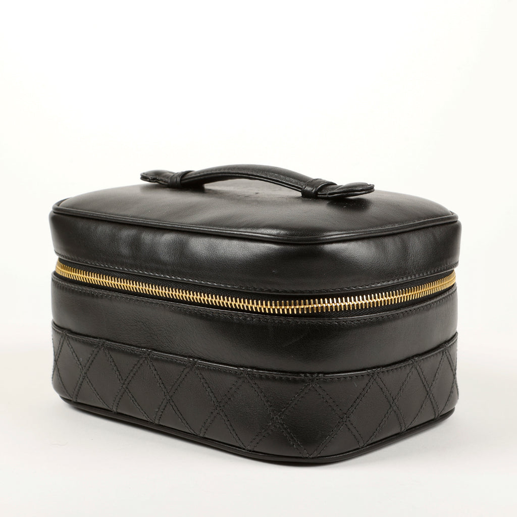 Vanity Case Calfksin, Black 1184
