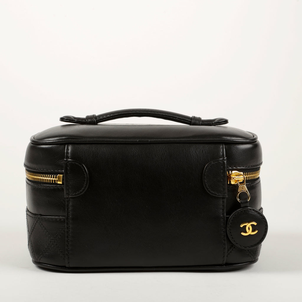 Vanity Case Calfksin, Black 1184