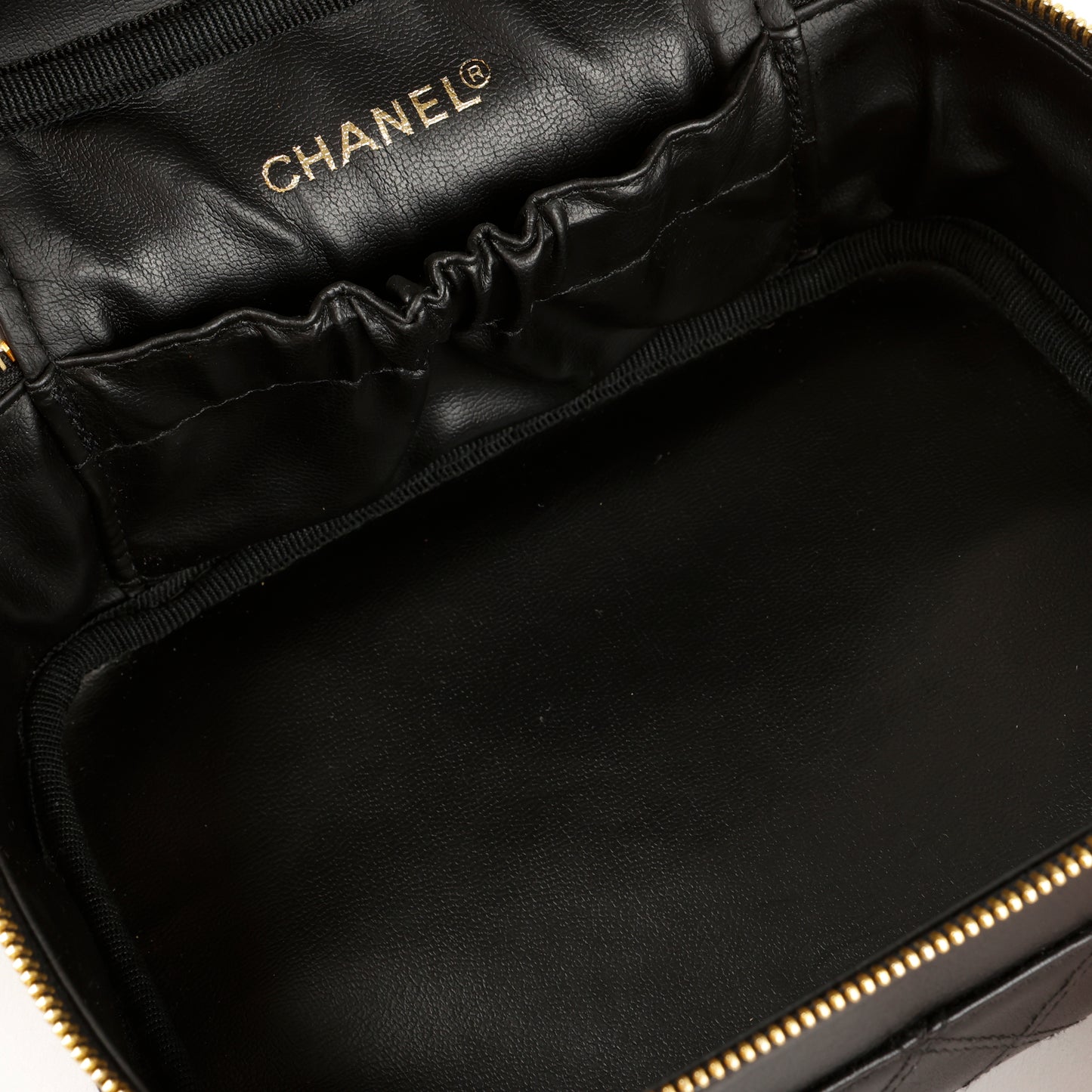 Vanity Case Calfksin, Black 1184