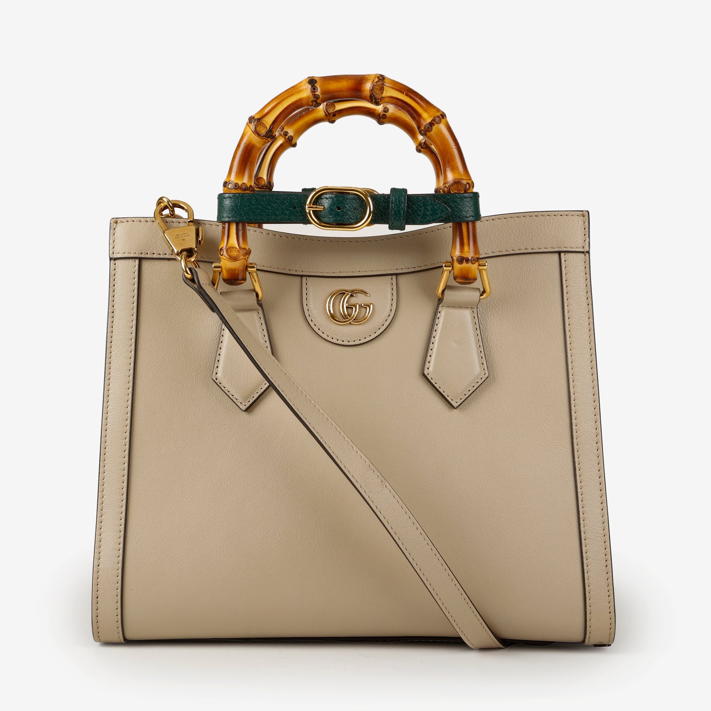 Medium Diana Bamboo Tote, Taupe