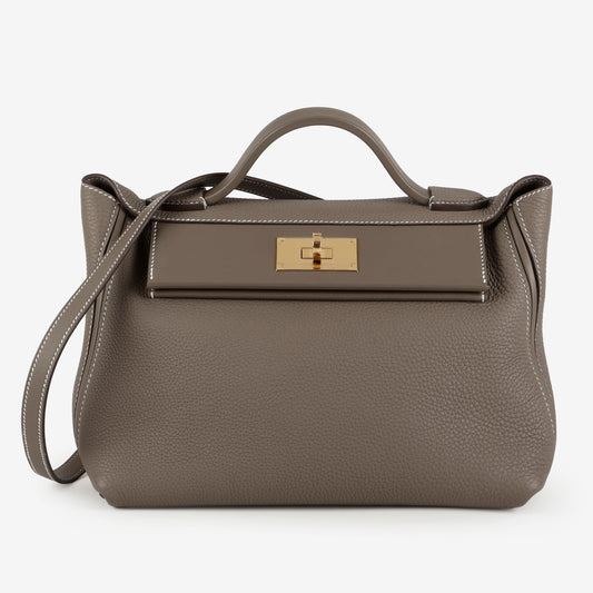 24/24 Clemence, Etoupe Gold Hardware