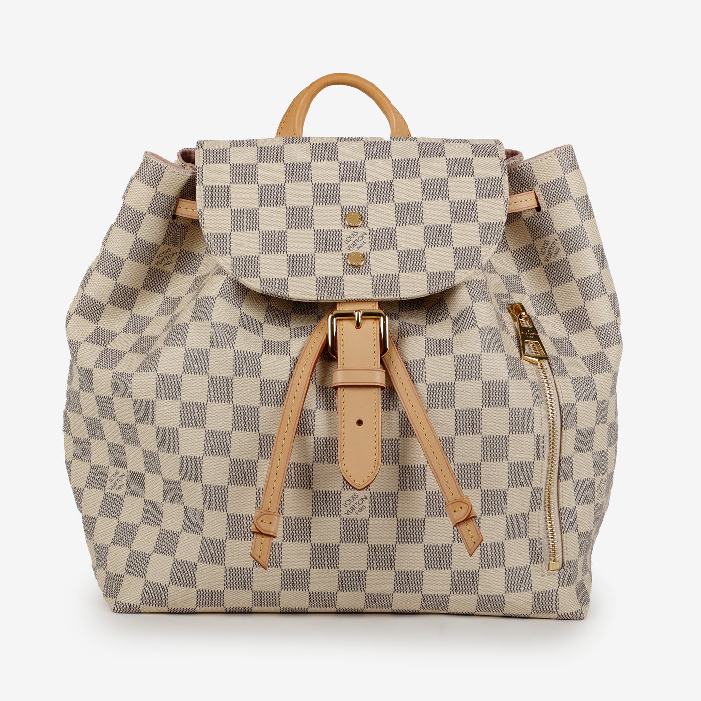 Sperone Backpack, Damier Azur Rose Ballerine