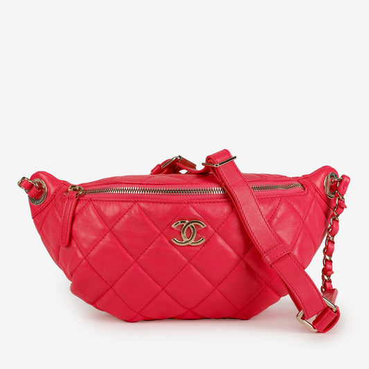 24C Bum Bag, Pink Lambskin