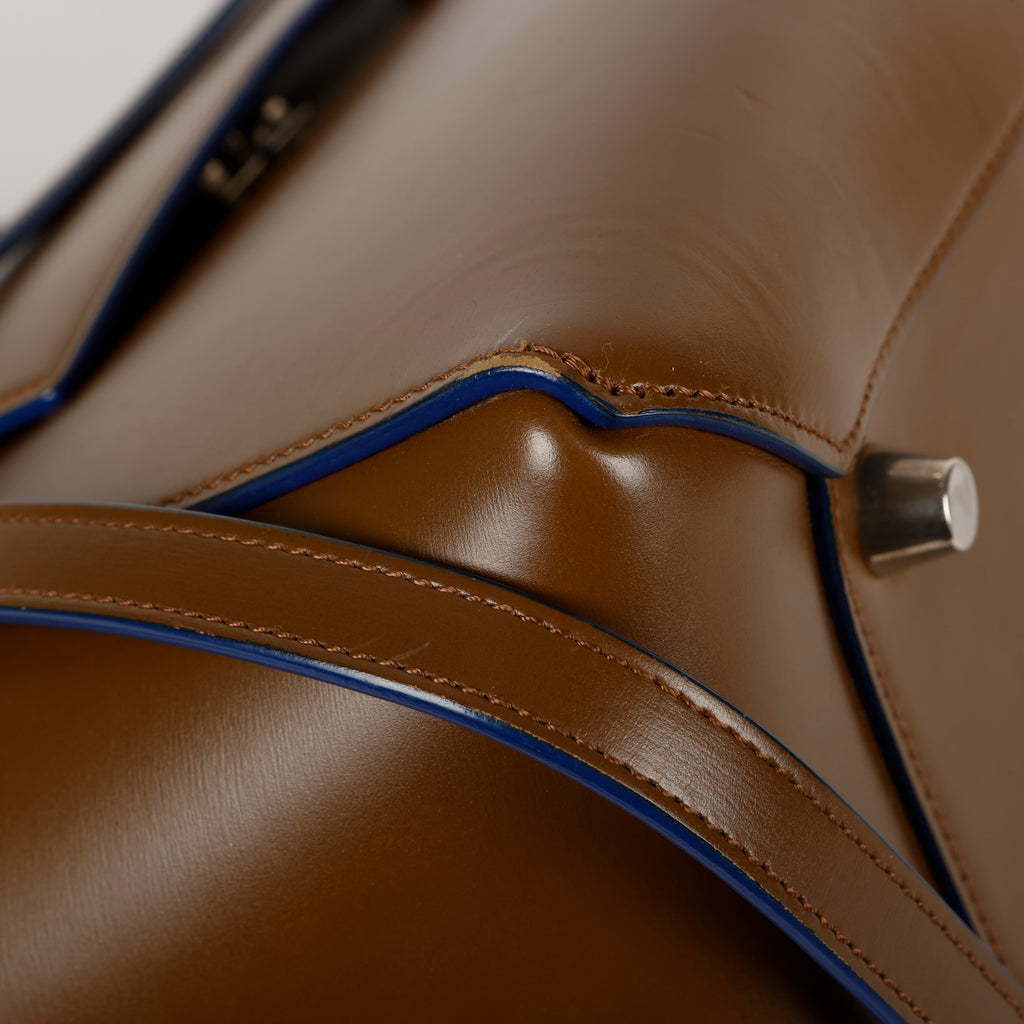 Mini Belt Bag Palmelato, Camel Blue