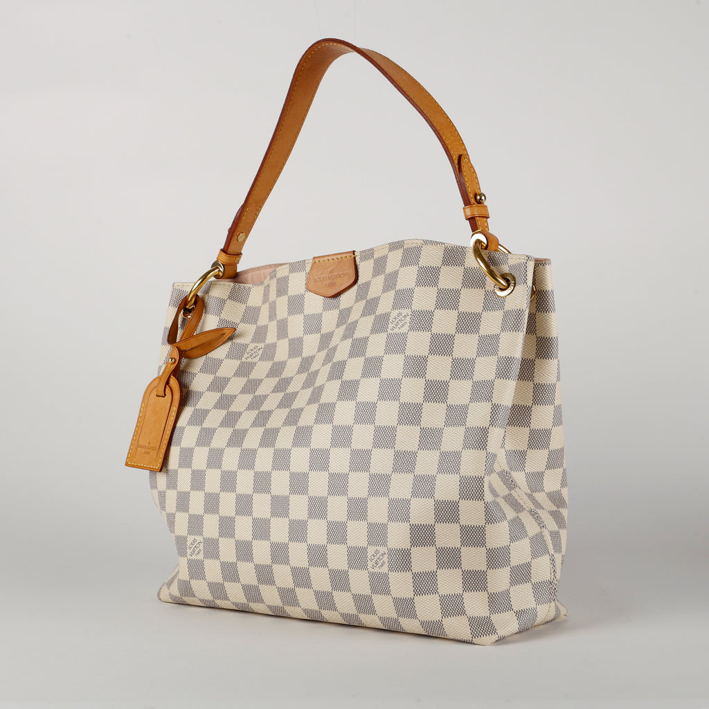 Graceful PM, Damier Azur Rose Ballerine