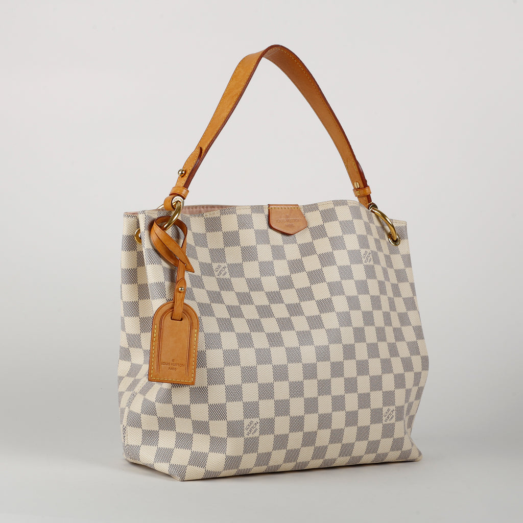 Graceful PM, Damier Azur Rose Ballerine
