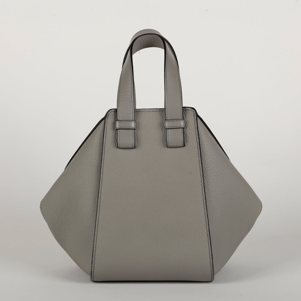Compact Hammock Shoulder Bag, Pearl Grey Calfskin
