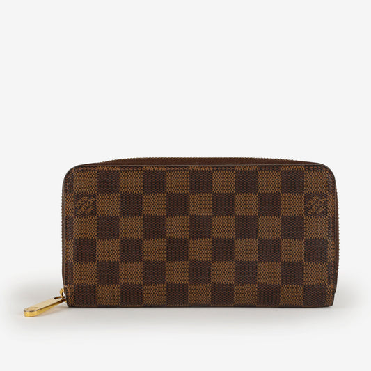 Zippy Wallet, Damier Ebene Rose Ballerine