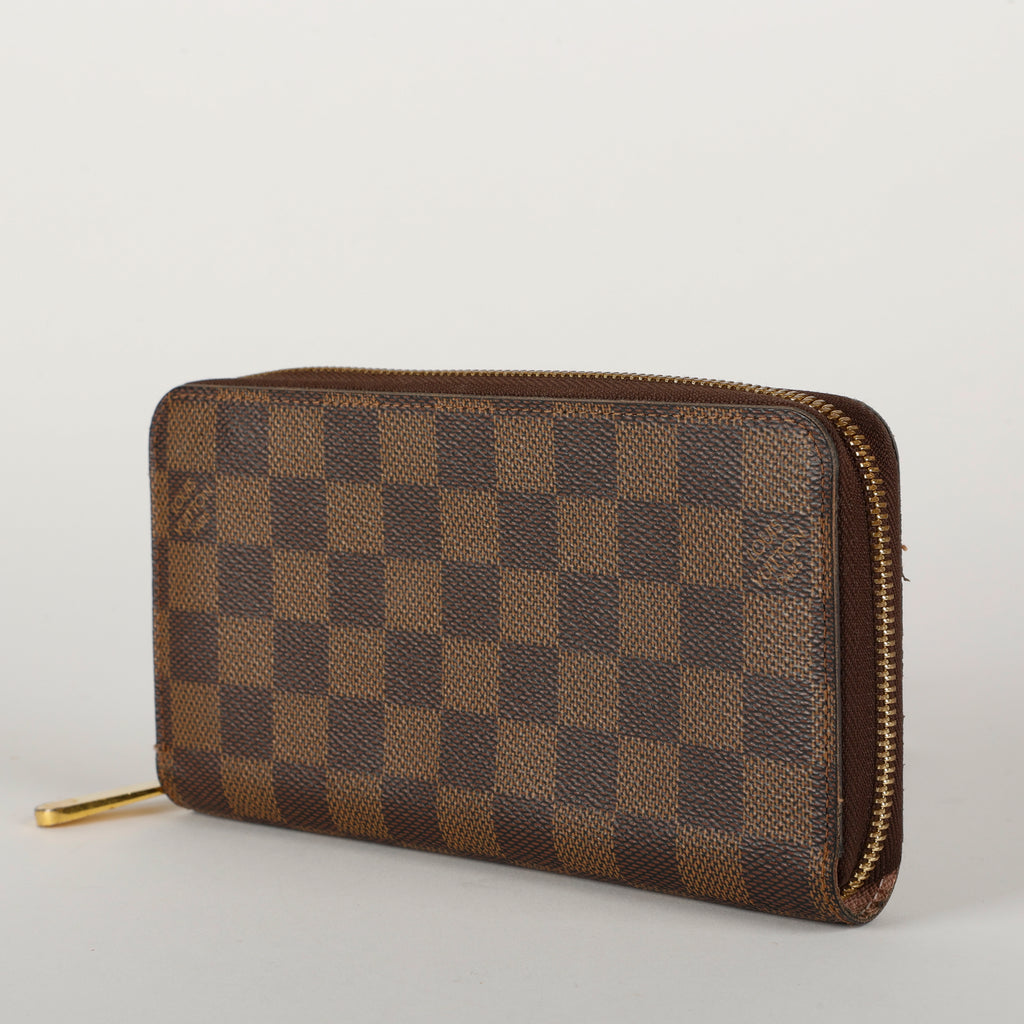 Zippy Wallet, Damier Ebene Rose Ballerine