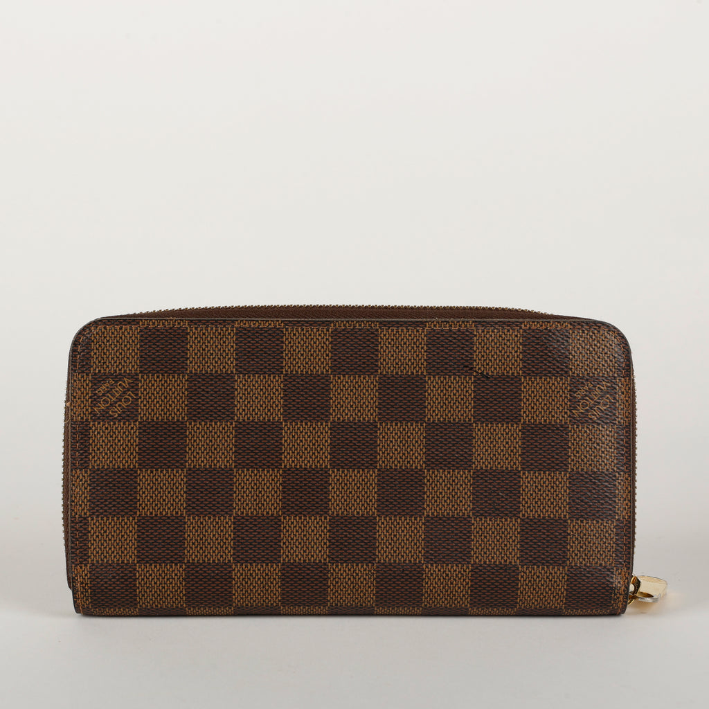 Zippy Wallet, Damier Ebene Rose Ballerine