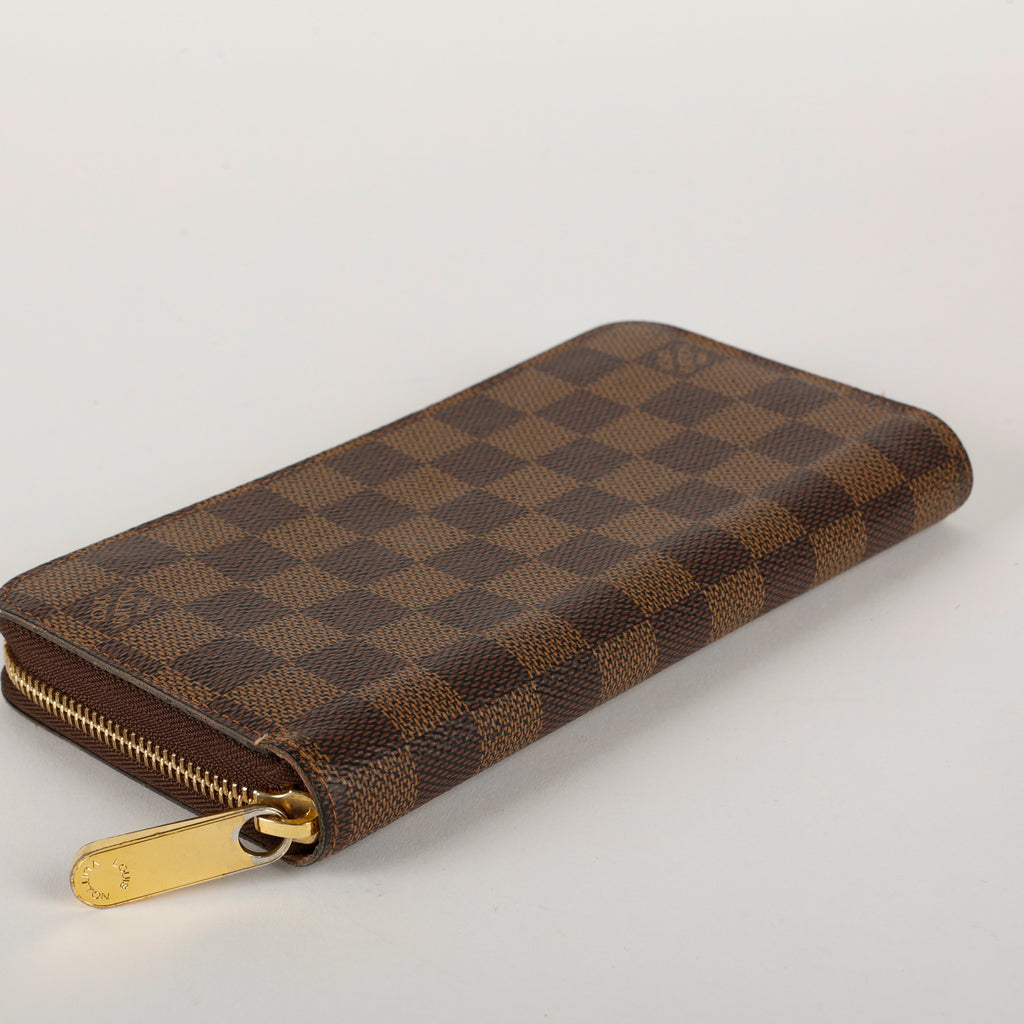 Zippy Wallet, Damier Ebene Rose Ballerine