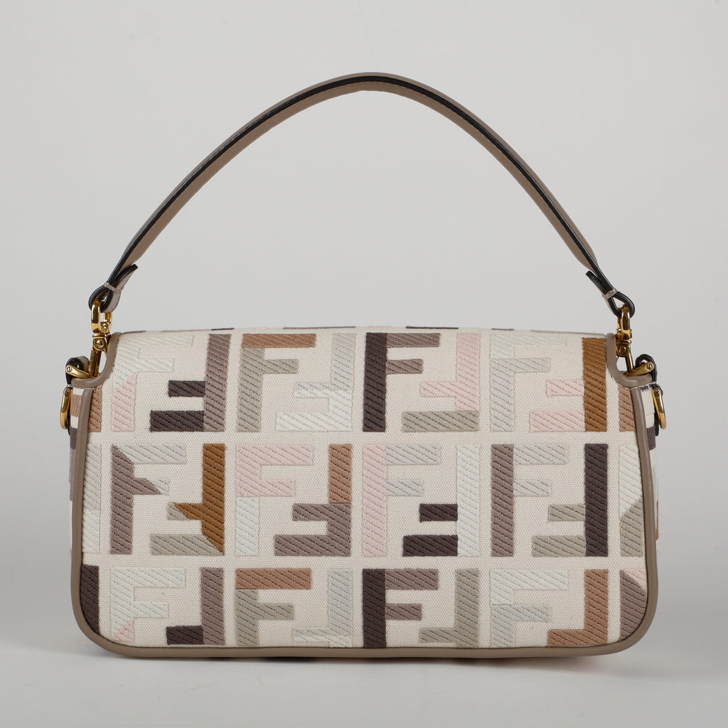 Medium Baguette, Multicolor Canvas