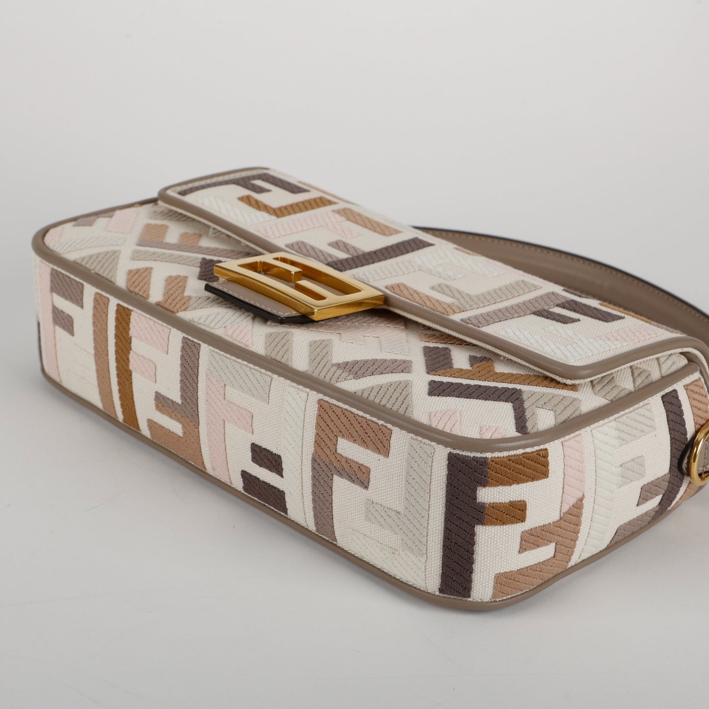 Medium Baguette, Multicolor Canvas