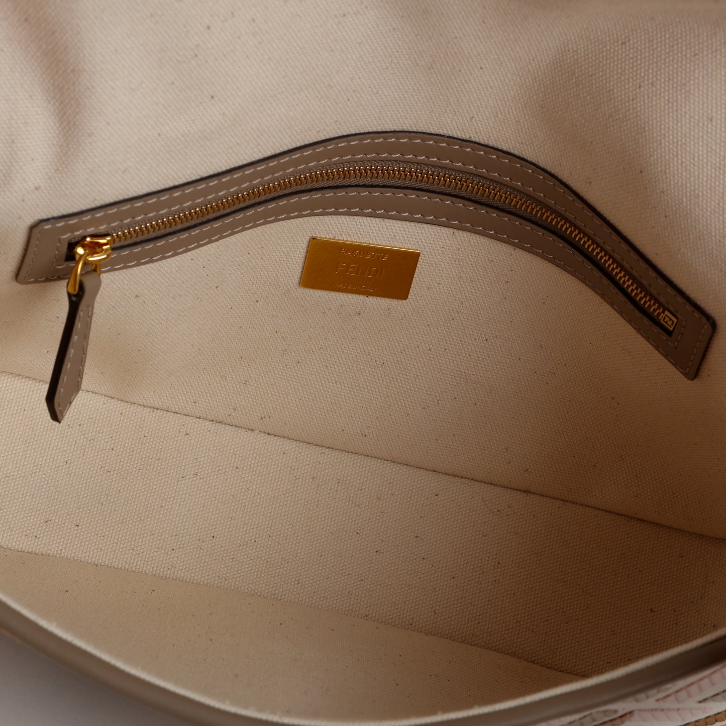 Medium Baguette, Multicolor Canvas