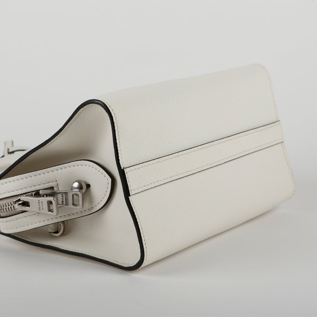 Mini Monochrome Top Handle, White