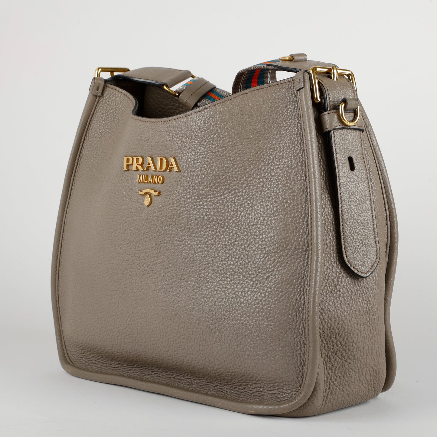 Leather Hobo, Grey Calfskin