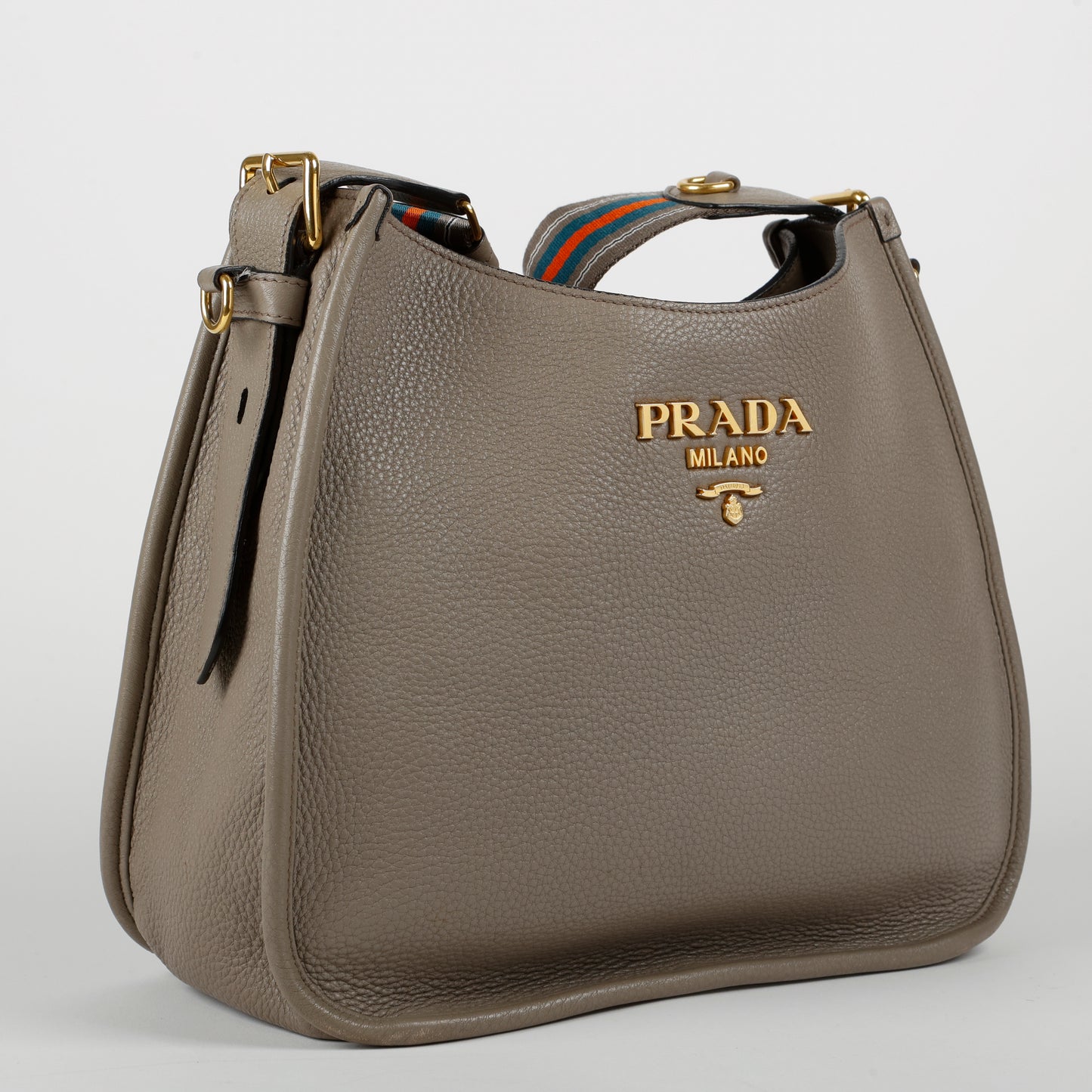 Leather Hobo, Grey Calfskin