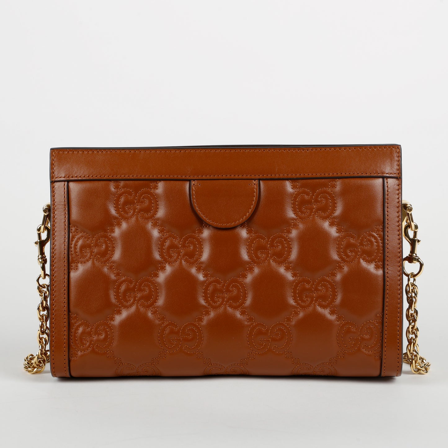 Small Guccisima Chain Shoulder Bag, Caramel